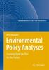 Könyv Environmental Policy Analyses : Learning from the Past for the Future - 25 Years of Research