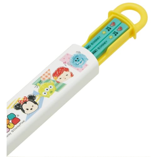 Skater Chopsticks and Chopstick Case Set, Sliding, 16.5cm, Tsum Tsum Sketch Disney, Made in Japan, ABS2AM