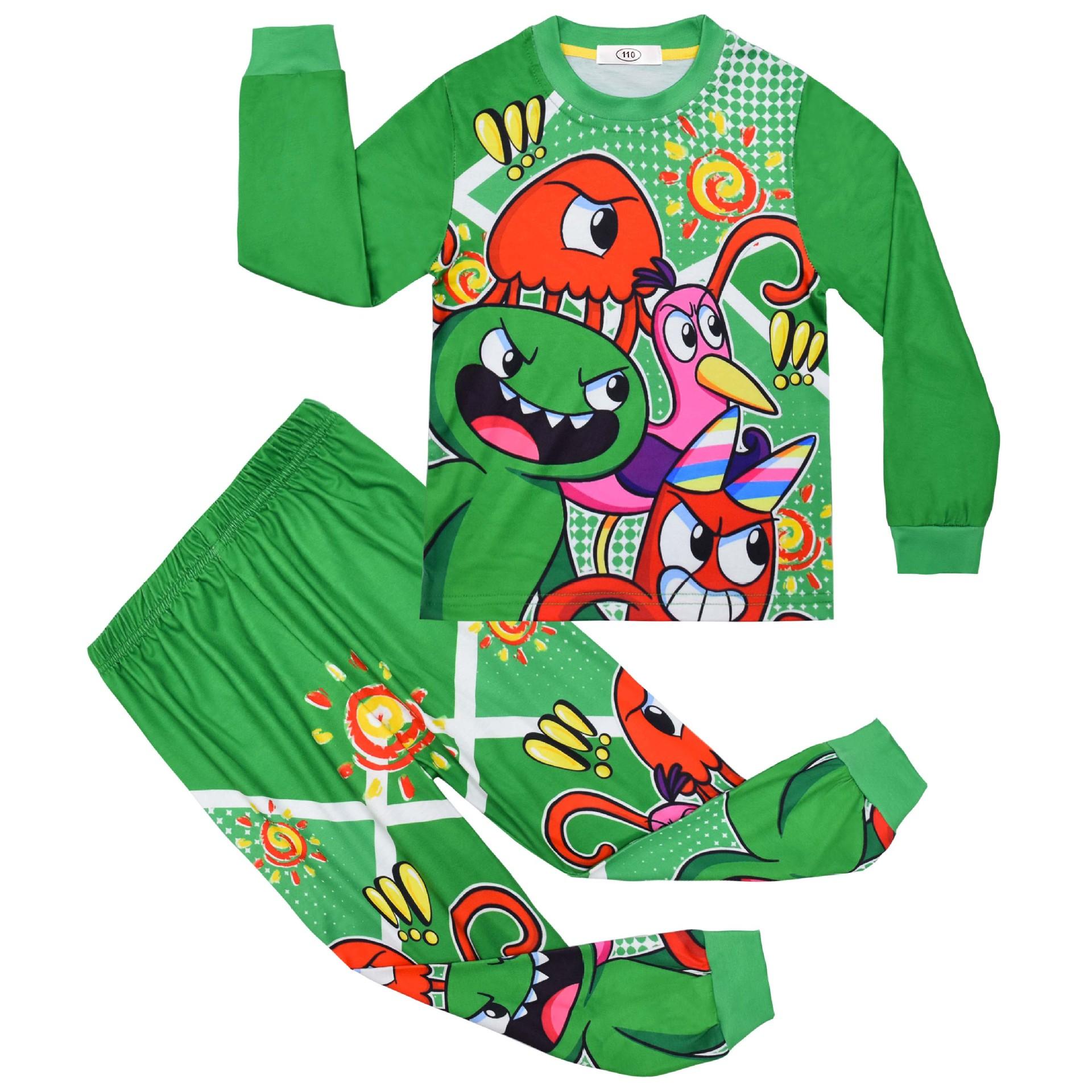 

Long-Sleeved Set, Cartoon Digital Printing Clothing, Medium And Large Children S Long-Sleeved Loungewear Set 7743 110