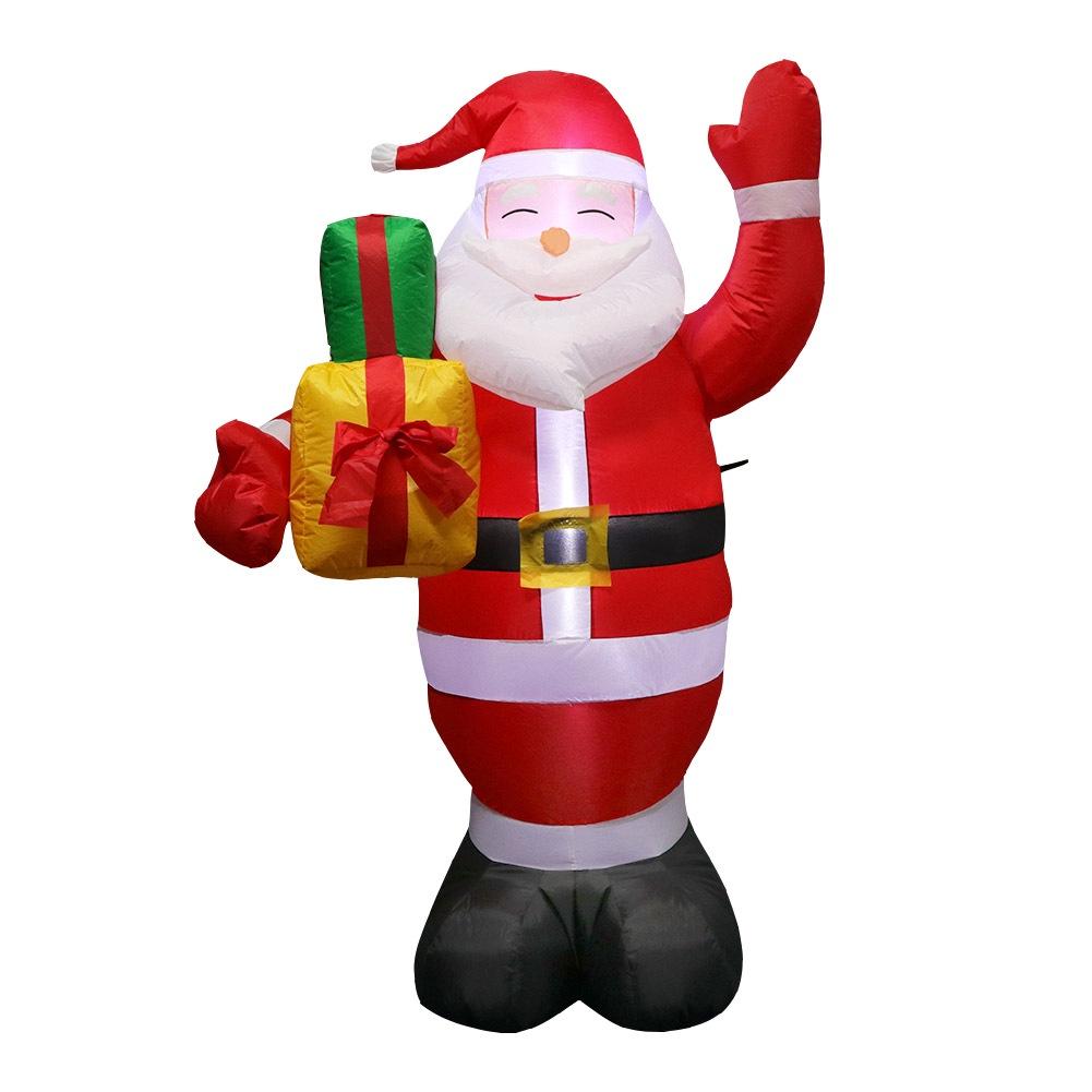 Festive 1.5m Inflatable Santa Claus Air Model Christmas Decoration Prop For Party Venue