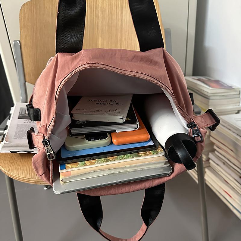 College Style Student Schoolbag Women's Color Block Backpack Computer Backpack