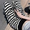 2026 Summer Women's Striped Floor-Length High Waist Loose Wide-Leg Pants