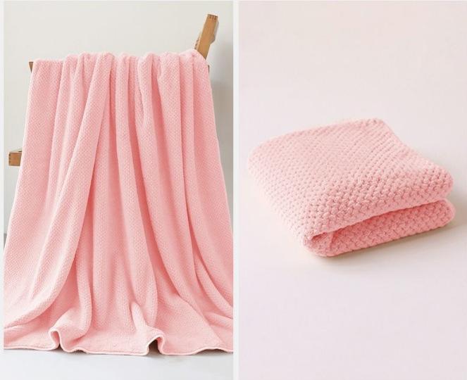 2-in-1 Bathroom Towel Set, 2 Pack Bath Towel and Towel, Quick to Dry, Lighteweight Soft Cotton Towel Set High Water Absorbent