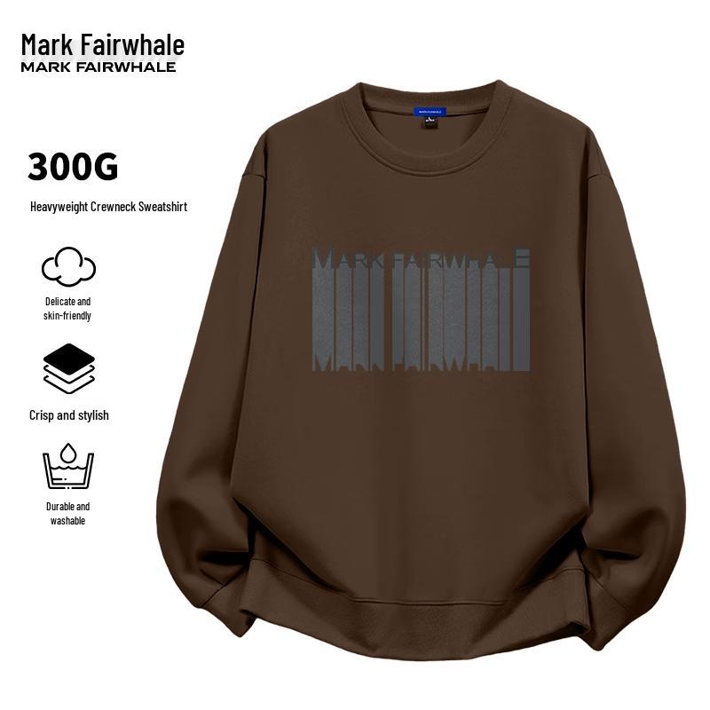 MARK FAIRWHALE Men's Loose Fit Crewneck Sweatshirt