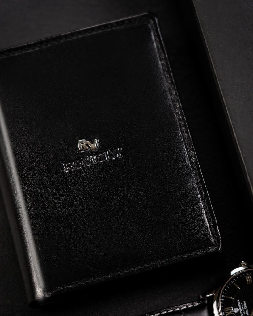 Large men's wallet made of natural leather - Rovicky
