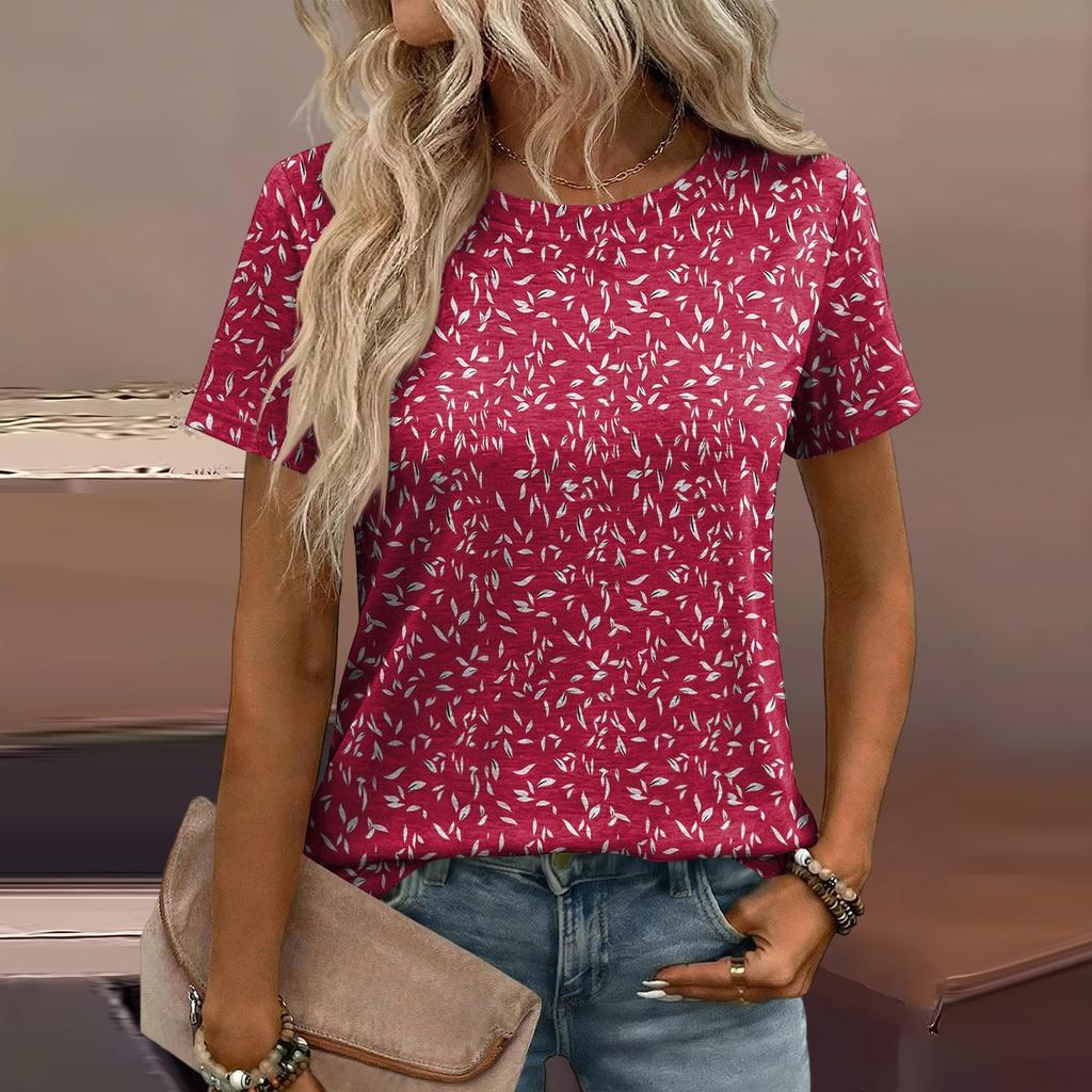 Women's Loose-Fit Fashionable Casual Printed T-Shirt