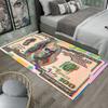 Creative Dollar Bill Print Sneaker Rug - Currency Themed Shoe Mat for Street Fashion Bedroom Living Room Garage Home Decoration