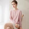 Kangsai Ni Women's 100% Pure Cashmere Round Neck Cardigan - Autumn/Winter Knit Sweater Jacket