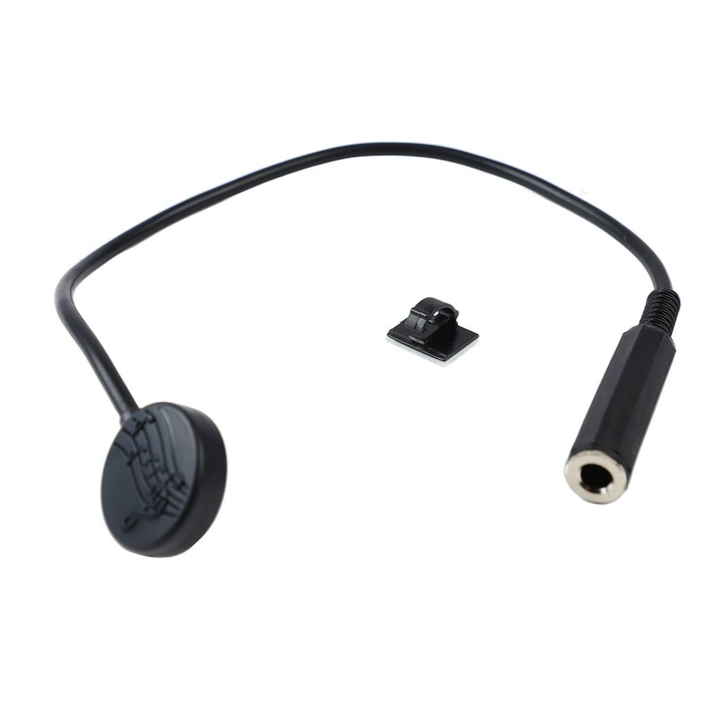 Akustisk gitar pickup Svart Universell Tregitar Kontaktmikrofon Pickup for strengeinstrument
