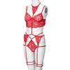 New Sexy Lady Lace Flower Bra No Steel Ring Bra Thong Set Underwear Pajamas