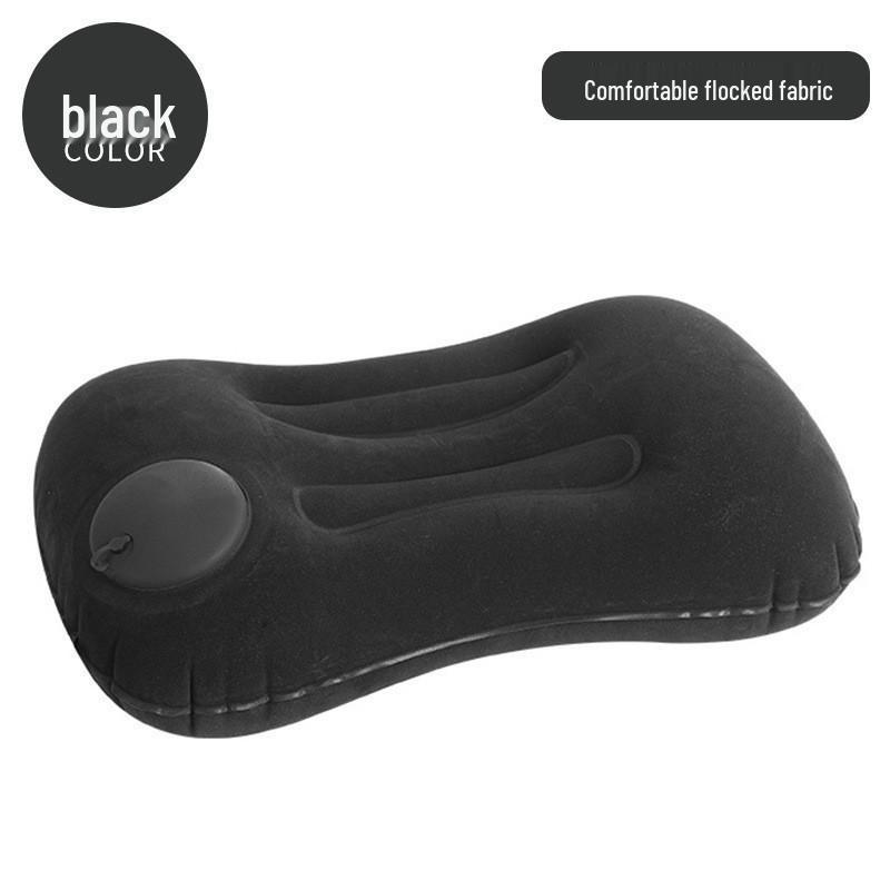 Available: Press-Type Inflatable U-Shaped Travel Neck Pillow for Airplanes and Lunch Breaks.