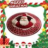 Santa Claus Christmas 3D Printed Round Mat Christmas Rug Christmas Christmas Welcome Door Mat Home Decor Christmas Decoration