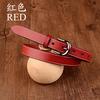 Women'S Belt Pin Buckle Women'S Genuine Leather Retro Pure Cowhide Belt Jeans Thin