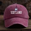 Men  Women Scottish Gaelic Letter Print Baseball Cap  Adjustable Snapback Hat Suitable for Outdoor Casual Wear Themed Even