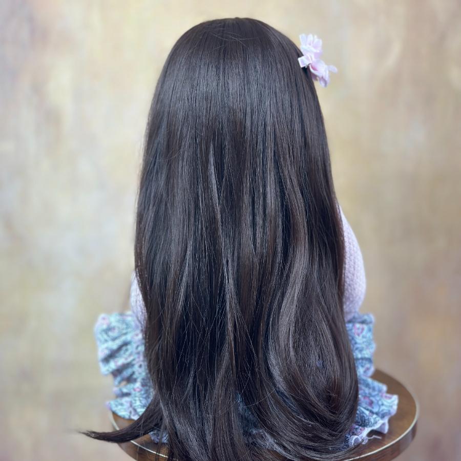 BZDOLL Realistic Reborn Baby Full Soft Vinyl Body Girl Doll 55 CM 22 Inch Lifelike Long Hair Princess Toddler Bebe Birthday Gift