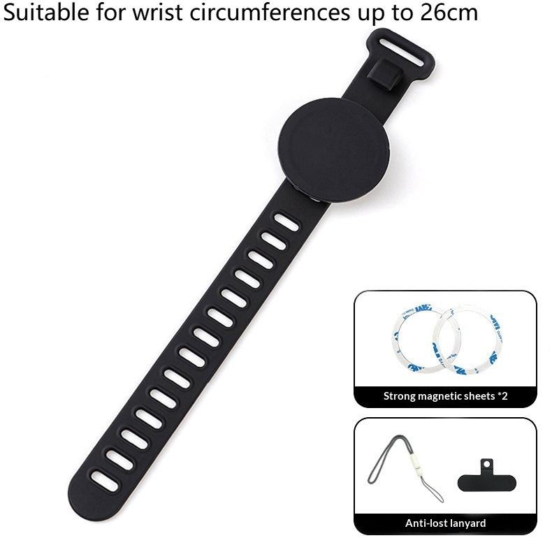 Magnetic Adjustable Fitness Phone Mount Anti-Slip Gym Holder for Workout Exercise Running Treadmill Compatible with All Smart Phones