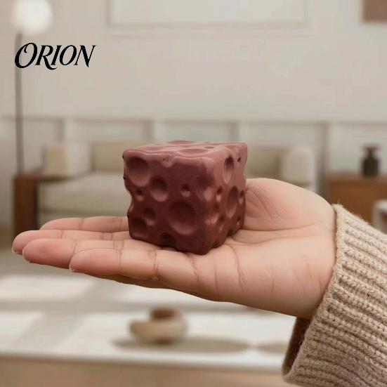 Hand Held Stress Reliever Mini Cheese Cube Squeeze Toy, Anxiety Relief Block Sensory Classroom Fidgets Toy Slow Rebound Fake Pinch for Focus