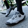 MTB Cycling Sneakers Men Women Breathable Knit Self-Locking Road Bicycle Shoes For Exercise Bikes SPD Cleats Clip Cycle Trainers