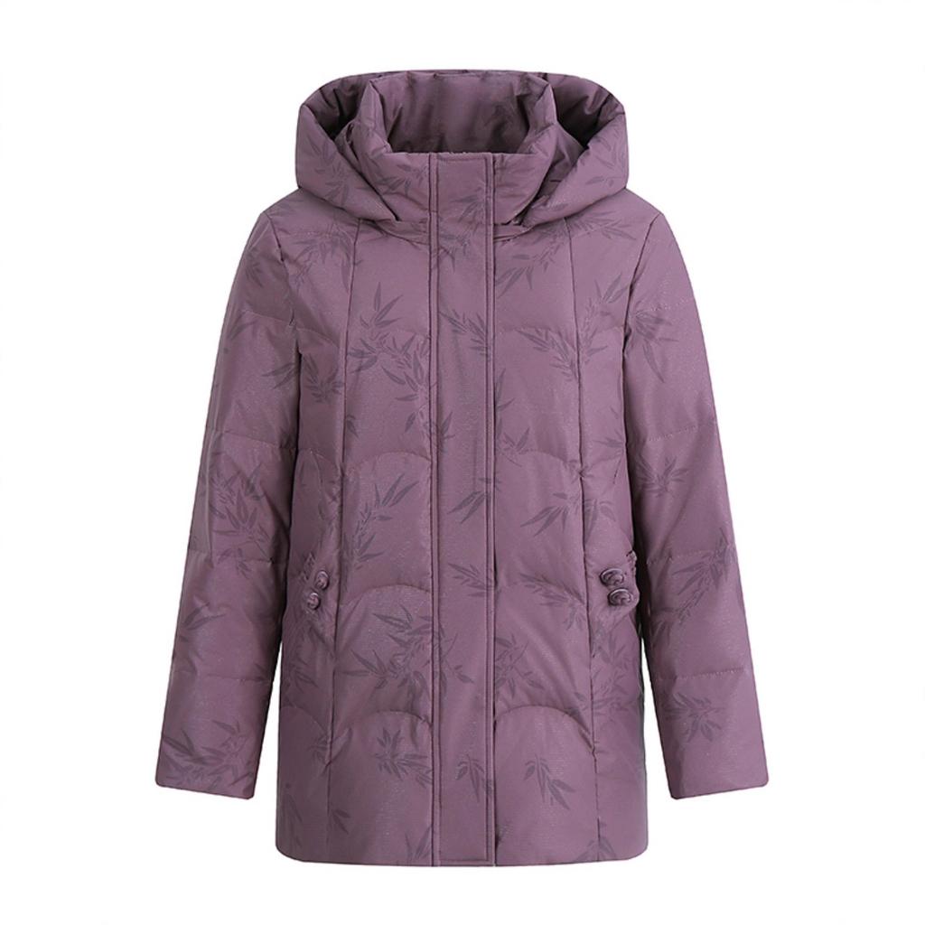 Withdrawal women's clothing mother's new large-size thin white goose down jacket thickened middle-aged and elderly jacket winter