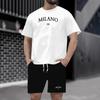 Summer 2025 Men's Outdoor Sports Suit: Breathable Casual Two-Piece Set