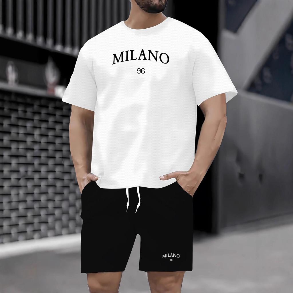 Summer 2025 Men's Outdoor Sports Suit: Breathable Casual Two-Piece Set