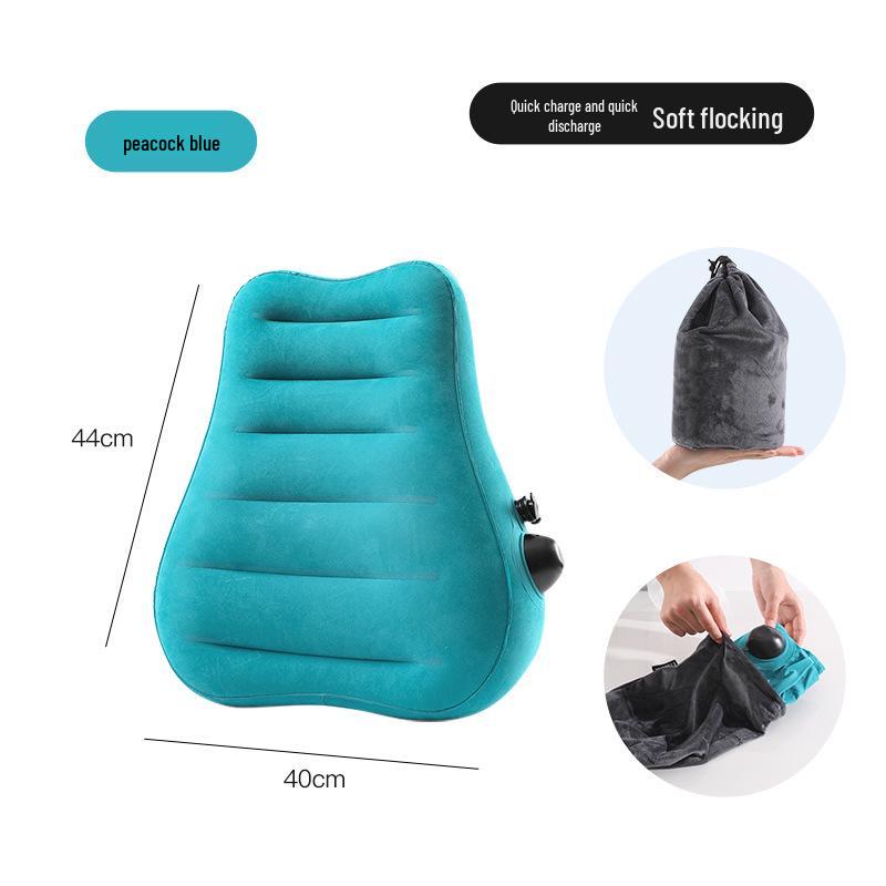 Inflatable Lumbar Pillow & Waist Support for Travel
