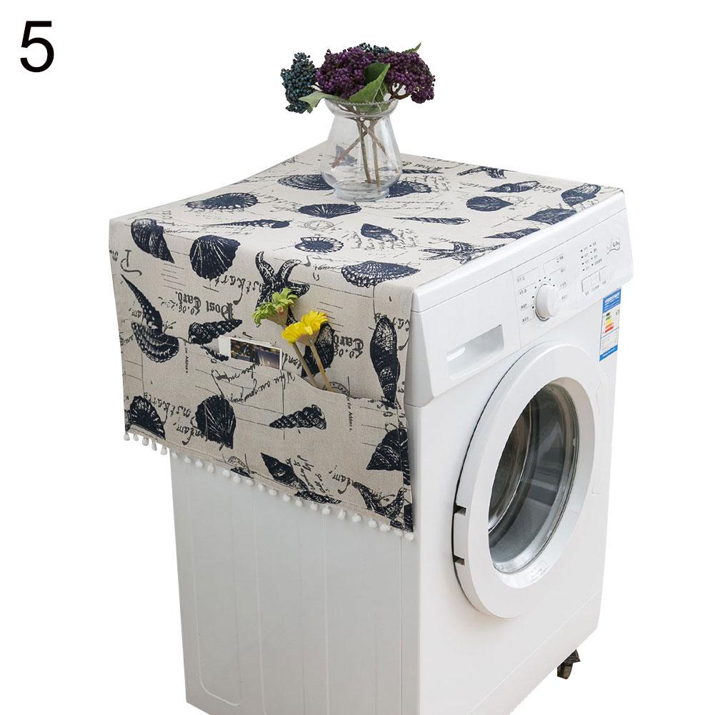 Yousheng Protector with Pocket Geometric Rhombus Washing Machine Refrigerator Dust Cover