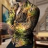 Stylish Geometric Pattern Long Sleeve Shirt, Casual Men's Wear