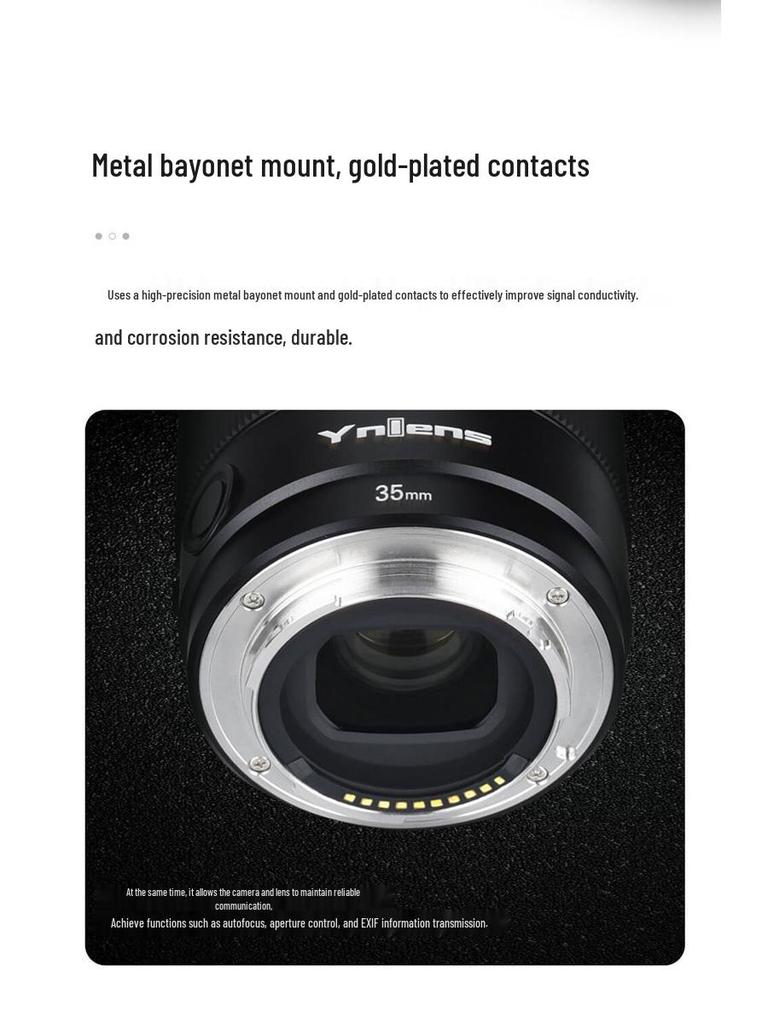 Yongnuo 35mm F2 Full-frame Mirrorless Lens for Sony E and Nikon Z Mounts