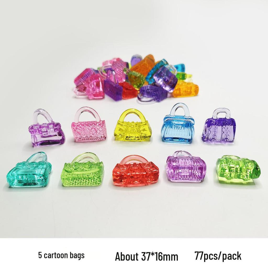 Colorful Mini Acrylic Milk Bottle Cartoon Ornaments - Cute Handmade DIY Decorative Accessories