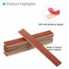 CoCud Dollhouse Flooring, 3.94 Inch Length, Self-Adhesive Wooden Flooring for Miniature Dollhouses, Peel and Stick (Red) - 40 Pieces (For Dollhouse