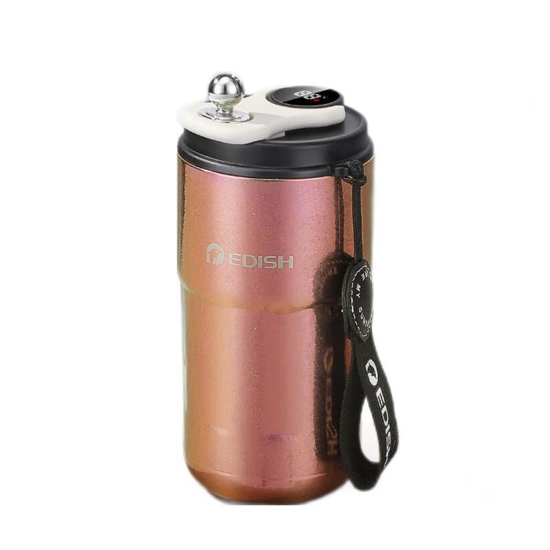 Yidishui Titanium Smart Temperature Display Insulated Travel Mug, 420mL