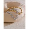 Heart Cubic Zirconia Shiny Waterproof Bracelet Bangle Stainless Steel Jewelry Casting Technology Holiday Gifts