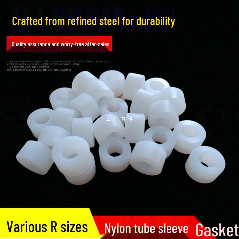 Nylon Wear-Resistant Insulating Washer - Cylindrical, Thickened Plastic, Customizable Custom Processing