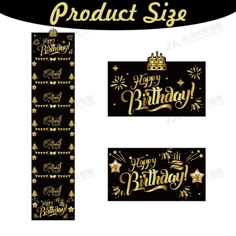 Christmas Red Cash Envelope Black Gold Folding Red Envelope Surprise Gift Party Gift Children's Surprise Gift Box