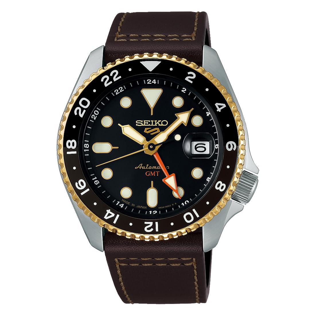 

Five Sports Watch SKX Sports Style GMT SBSC020 Brown [Seiko Watch] Чоловічі