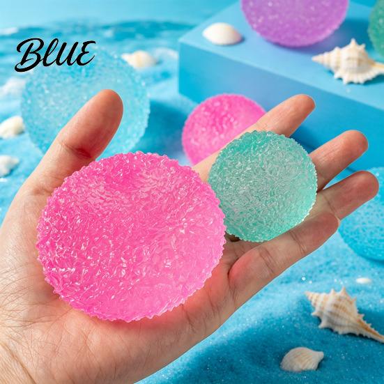 Soft Squeeze Ball Semitransparent Frosted Stress Anxiety Relief Textured Toy Sensory Decompression Fidget Party Favors Relaxation