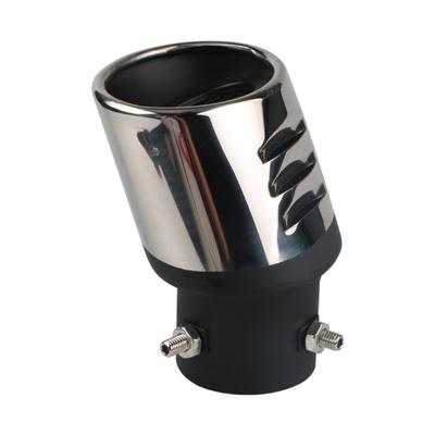 Universal Auto Auspuffrohr Schalldämpfer Endrohr Auslassdüse Ende Gürtelnetz Auto Auspuffanlage Oval ID 60mm Edelstahl