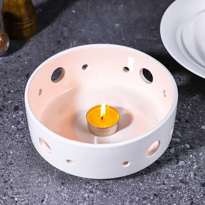 Commercial Ceramic Hot Dish Serving Plate with Warmer
