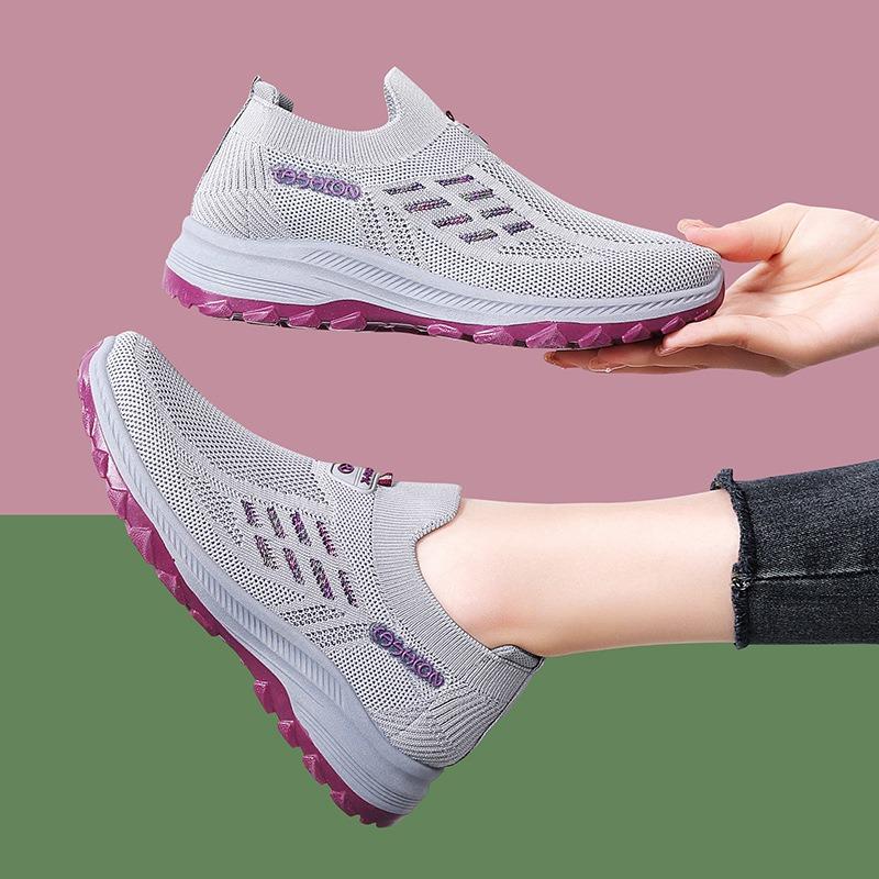 Women's Shoes Spring and Summer Simple and Fashionable Mother Shoes One Pedal Thick Sole Light and Comfortable Rebound Sports Shoes