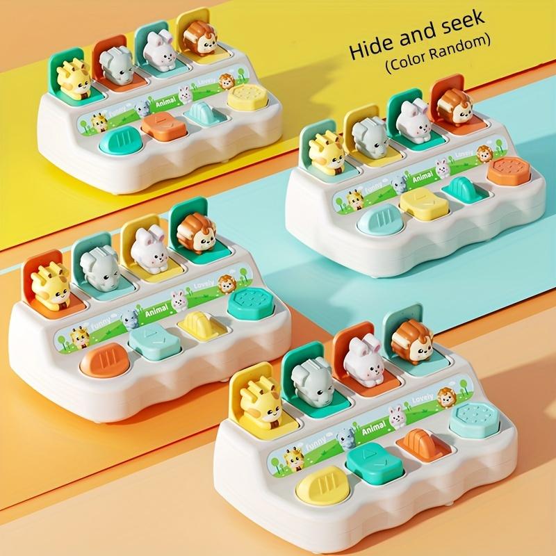 Montessori Pop-up Tierspielzeug und Lernboxen - Fördern Logik und motorische Fähigkeiten, geeignet für Kindergeburtstagsgeschenke