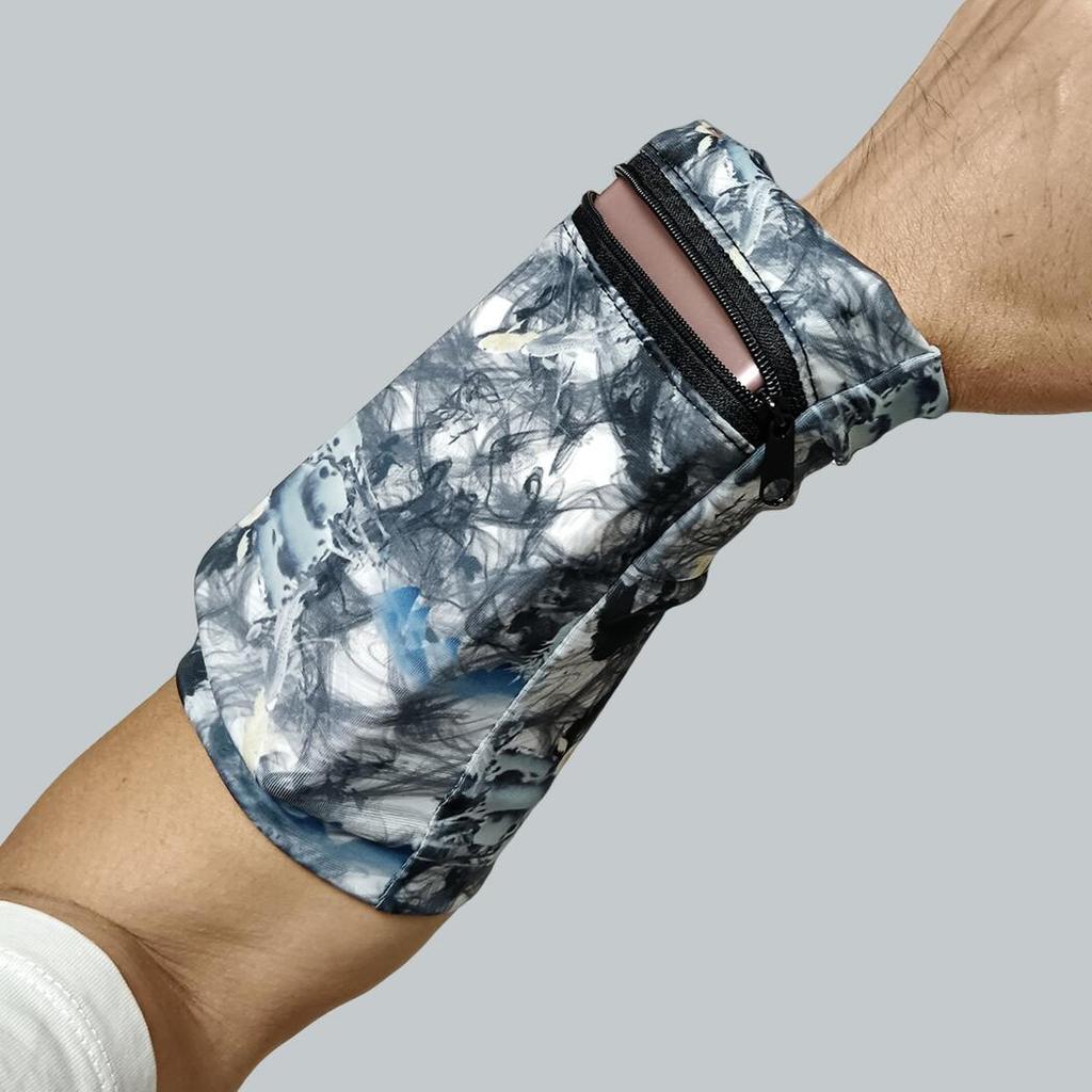 Elastic Outdoor Running Armband: Close-Fitting Wrist Bag for Mobile Phone & Keys