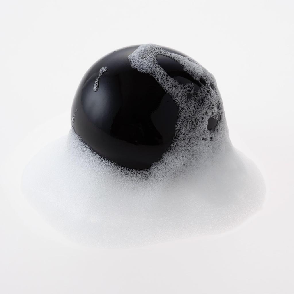 HICTAS Facial Soap Massage Fresh Facial Wash HICTAS UOMO Black 100g Men's