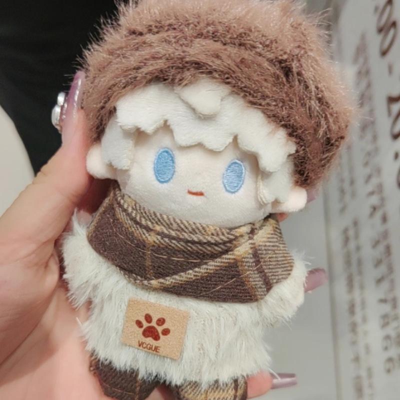10cm20cm cotton doll clothes autumn and winter British suit dress collar suit cute plush doll doll dress Kawaii skirt sweater ha