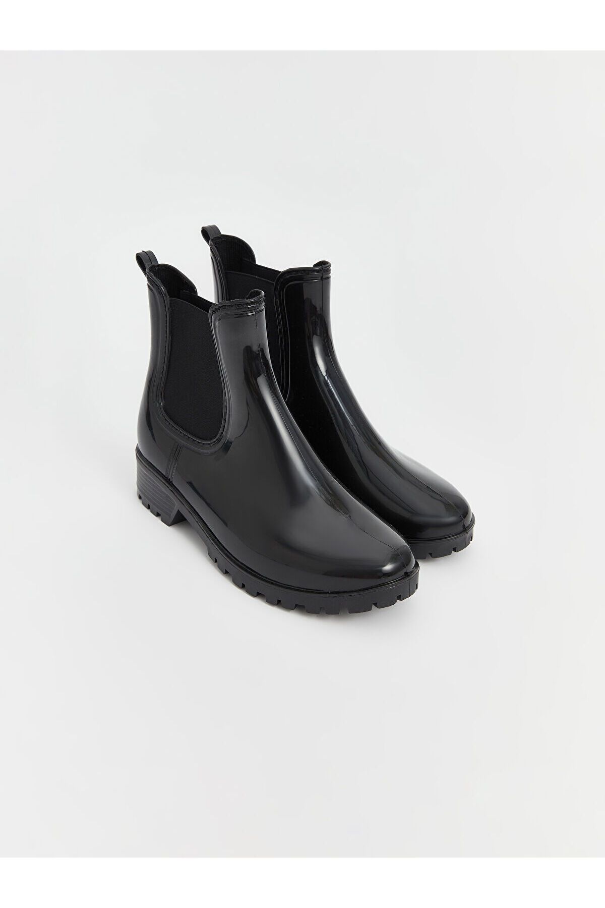 

Женские модные блестящие женские резиновые сапоги в современном стиле Lw с эластичными боками 36