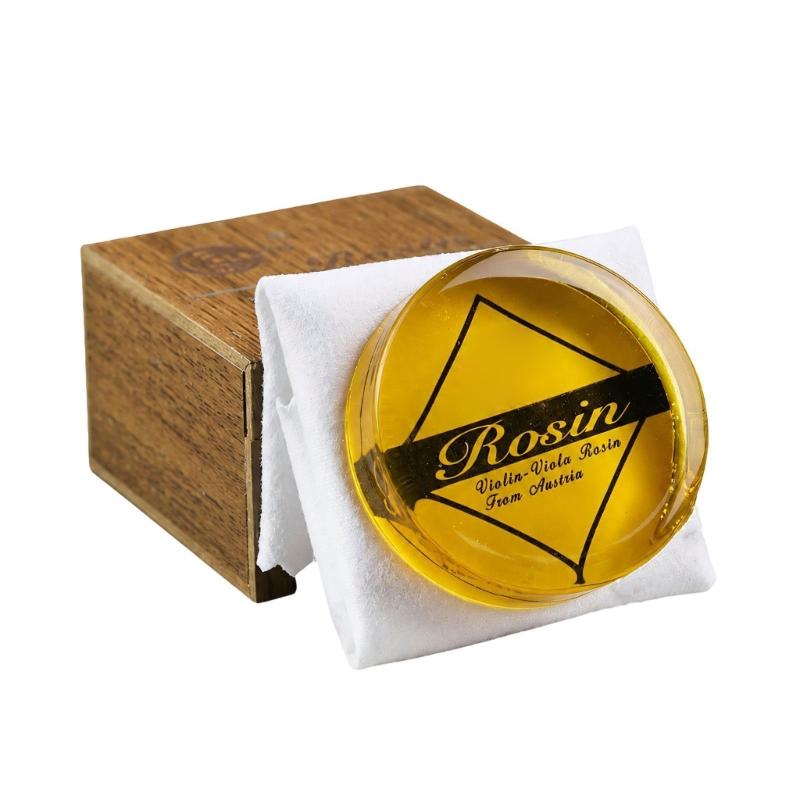 Yellow String Instrument Rosin Cake, Single Round Rosin Unit for Routine Instrument Hair Preparation During Practice and Rehearsal Routines