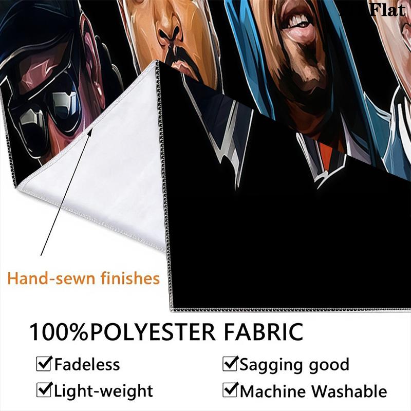 Rap Legends Visual Celebration Threepiece Set 1 Duvet Cover 2 Pillowcase Without Core Soft And Comfortable Christmas Birthday Gift