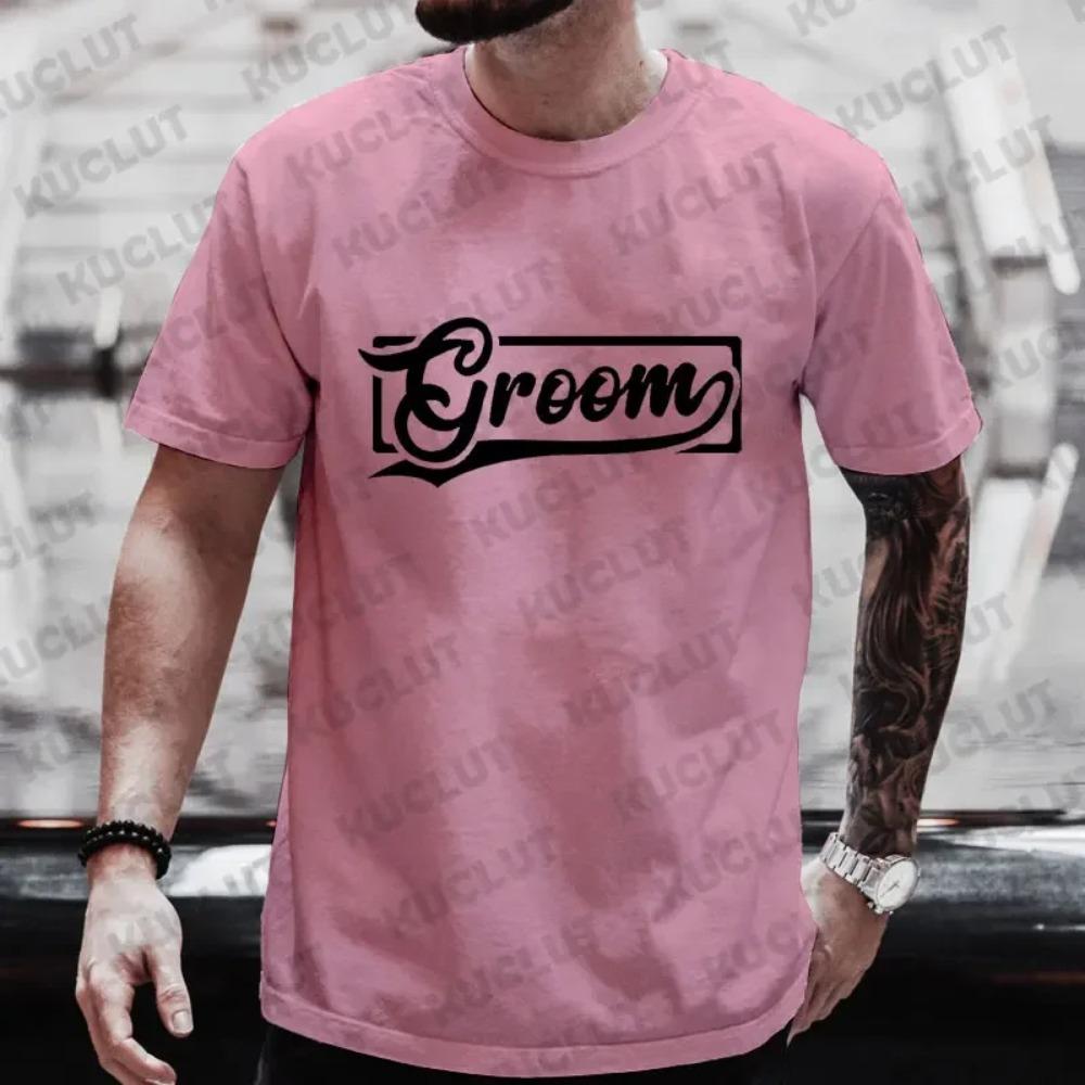 Groom's Squad Trauzeuge T-Shirt Team Bräutigam T-Shirts Männliche Freunde Junggesellenabschied Junggesellenabschied T-Shirt Hochzeitsgrafik EVG Oberteile