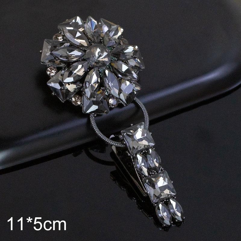 1Pc Handwork Sewing Originality Shiny Rhinestone Overcoat Decor Duckbill Buckle Fashion Metal Button Clothing Accessory