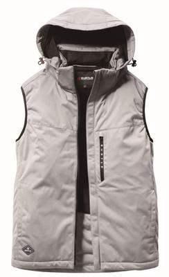 BURTLE Stretch Hoodie Cold Weather Vest For Ash Gray 3264 60 L (Unisex) Autumn/Winter